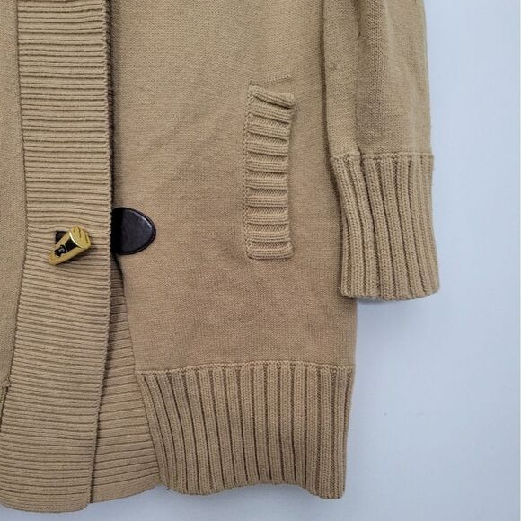 MICHAEL Michael Kors Camel Knit Button Cardigan Size Small - Picture 3 of 7
